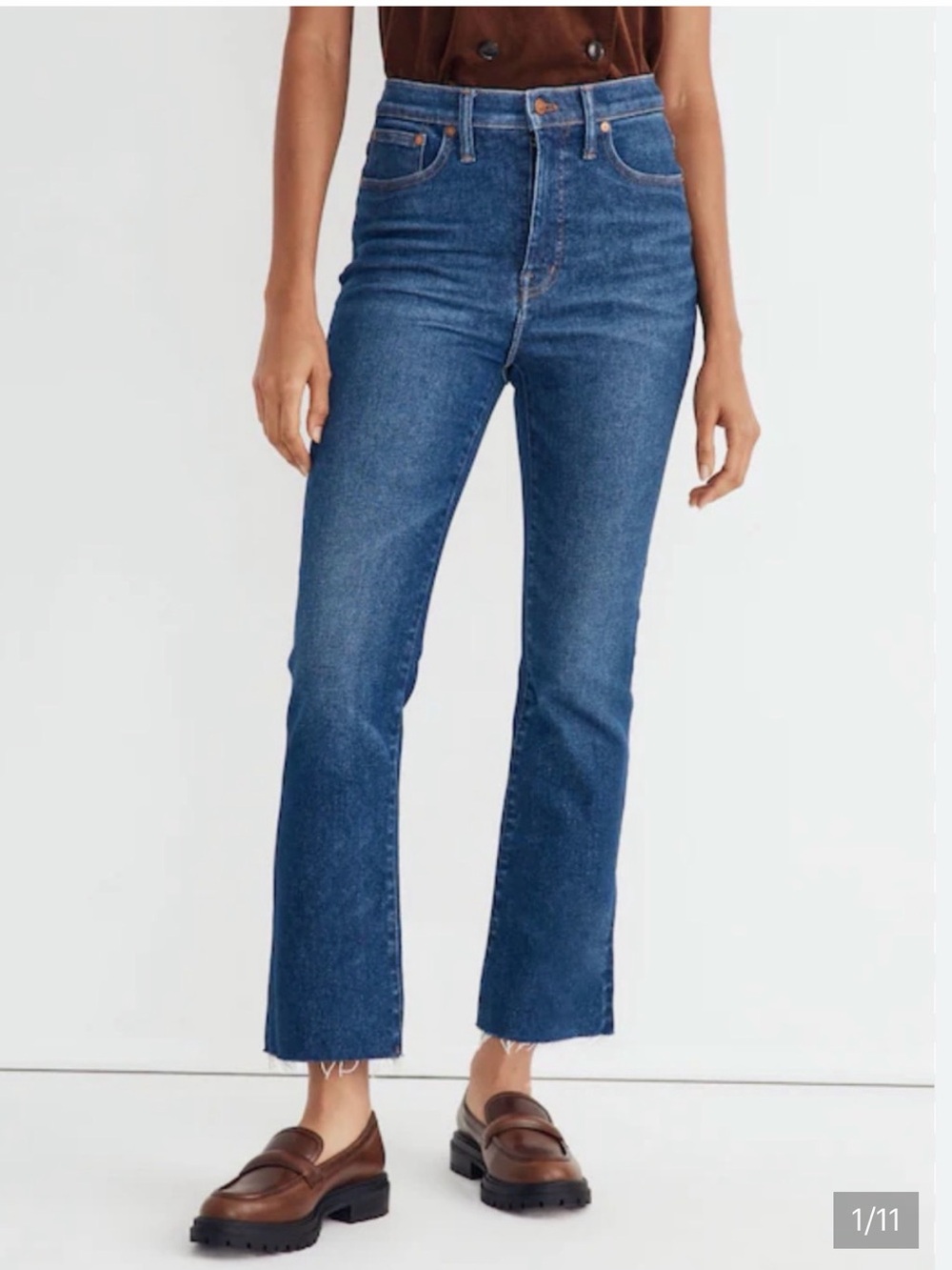 Madewell Cali Demi-Boot in Dark Blue Wash